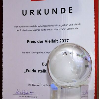 Preis für Vielfalt und Toleranz der SPD 2017